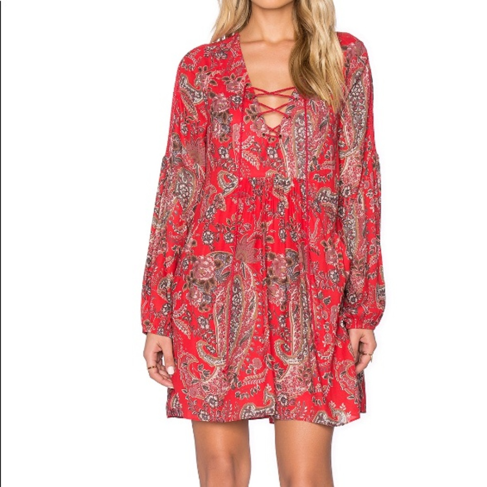 Free People Rain or Shine Mini Dress